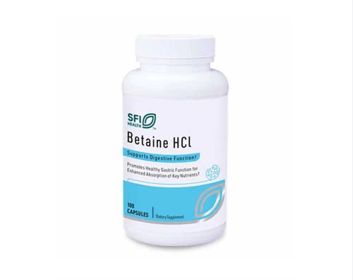 SFI Health 盐酸甜菜碱BETAINE HCL 100粒/瓶 海外直邮