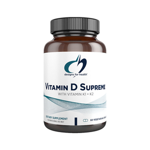 Designs For HealthDk至尊组合K2-D3Vitamin D Supreme60粒直邮