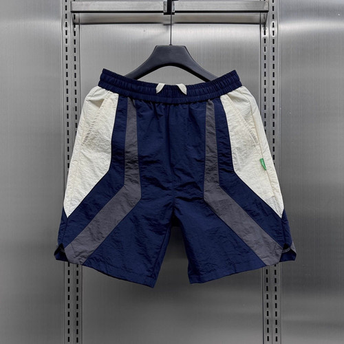 潮牌2025新款拼色工装短裤男装