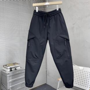 2026运动风束脚裤男士加绒加厚宽松工装裤潮牌宽松百搭休闲小脚裤