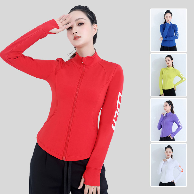 2026春季新款健身操舞蹈运动上衣速干衣瑜伽户外晨跑健身外套长袖