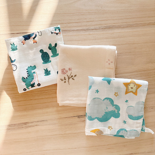 litemain四层竹棉纱洗澡巾口水巾