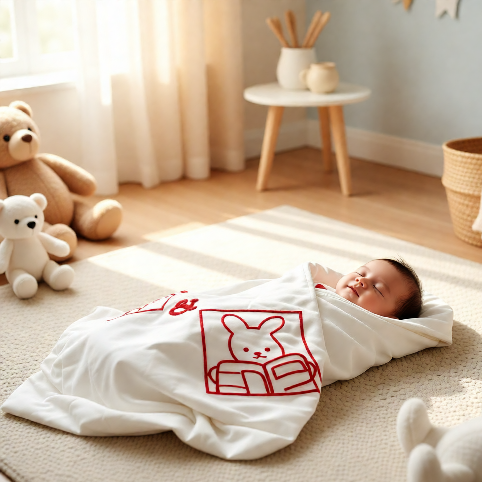 乐比拉婴儿抱被春秋冬季新生儿纯棉包被婴幼儿抱毯包单被子60克棉,婴童用品,婴童抱被/抱毯,淘宝优惠券,粉丝福利购,淘宝优惠卷
