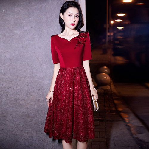 高端婆婆婚宴晚礼服裙妈妈装