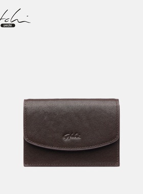SATCHI/沙驰经典植鞣牛皮卡包手工真皮多卡位卡夹收纳卡套礼物女