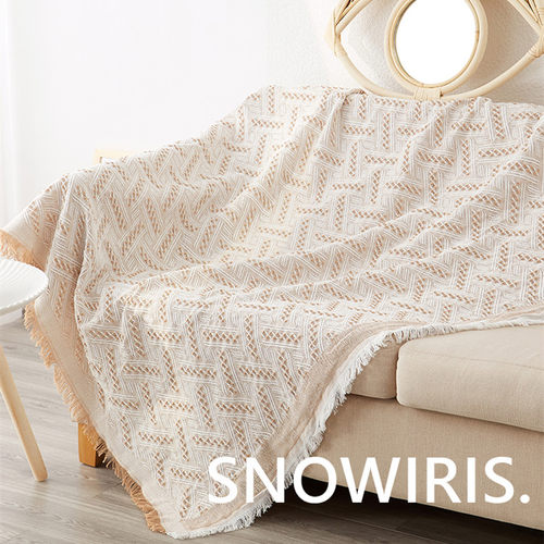 涤棉混纺简约沙发套防尘