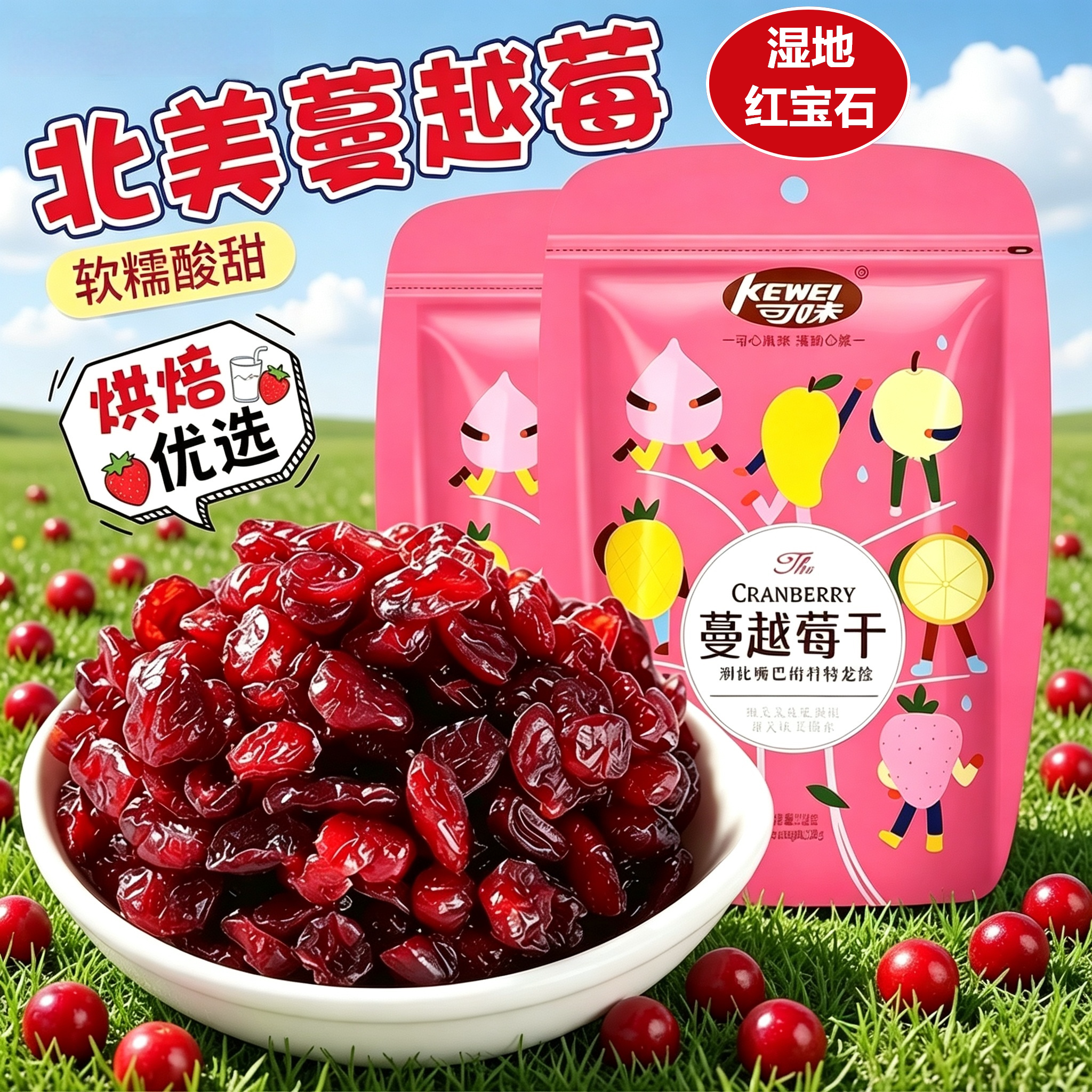 北美进口蔓越莓干烘焙原料