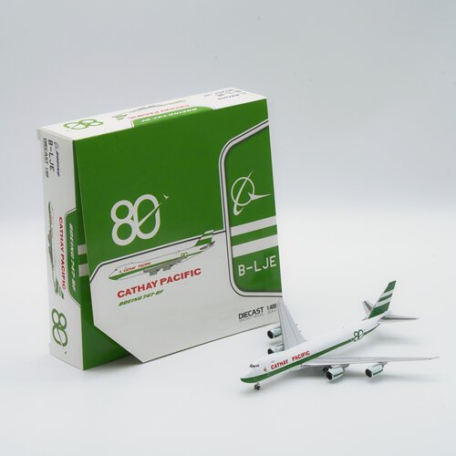 JC Wings国泰航空波音747-8F飞机模型1:400 80周年复古彩绘合金