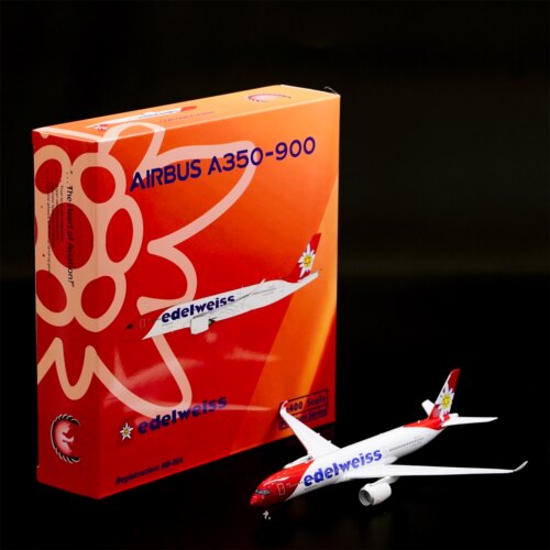 Phoenix空客A350-900瑞士雪绒花航空飞机模型1:400高端合金收藏