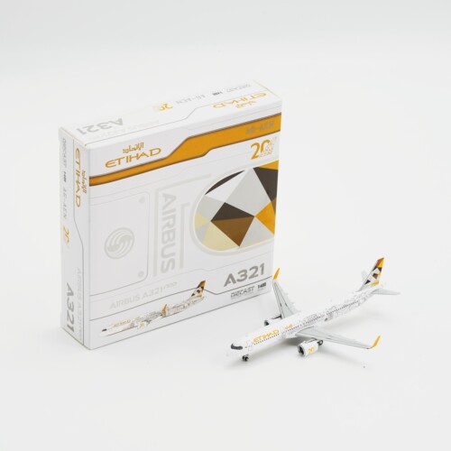 JCWings阿提哈德航空空客A321NEO飞机模型20周年彩绘合金1:400