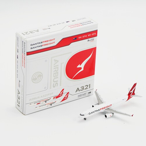 JC Wings澳洲航空货运空客A321-200P2F飞机模型1:400合金收藏摆件