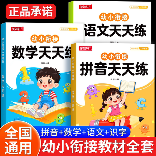 幼小衔接教材全套一日一练练习册