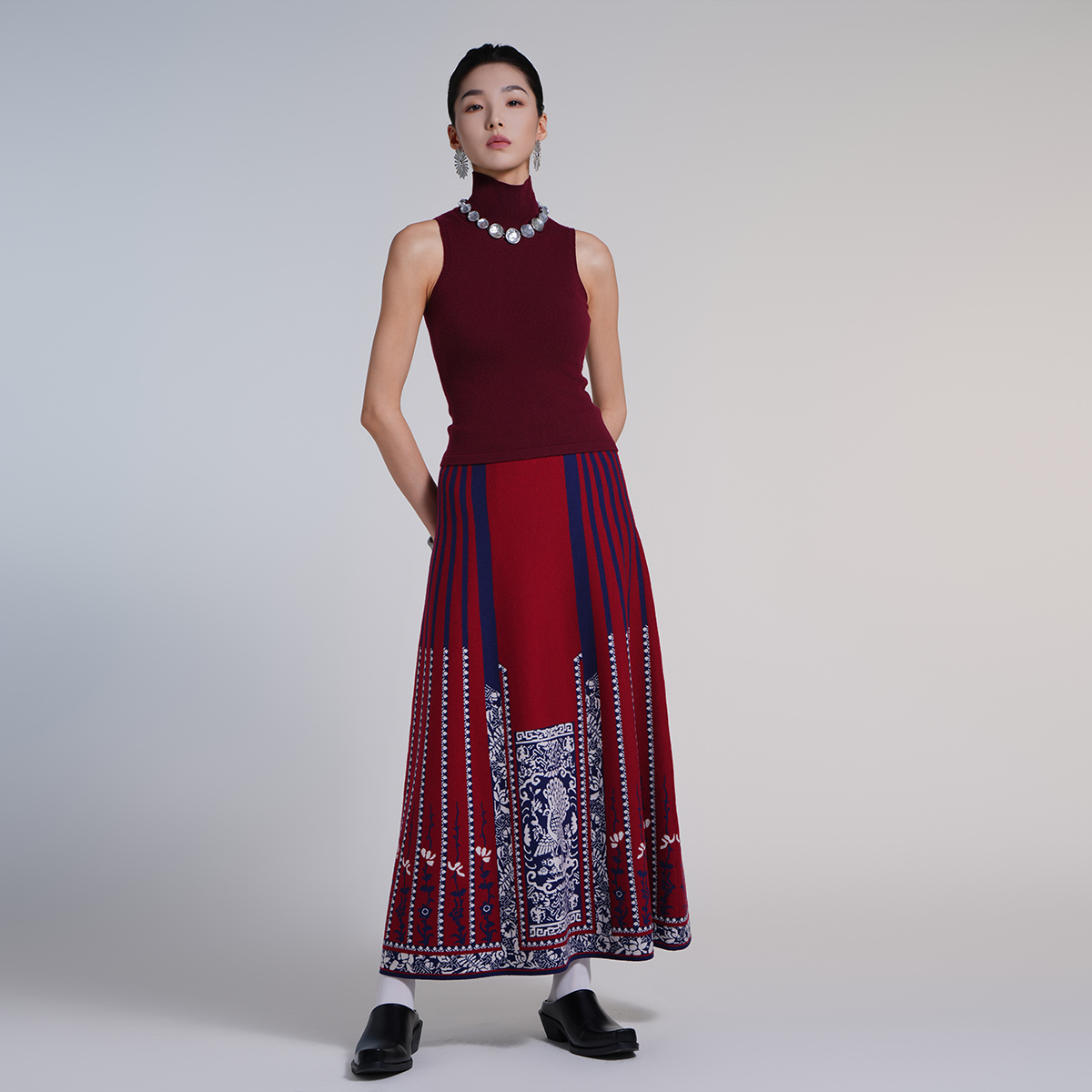 中国风A字显瘦重工设计感马面裙