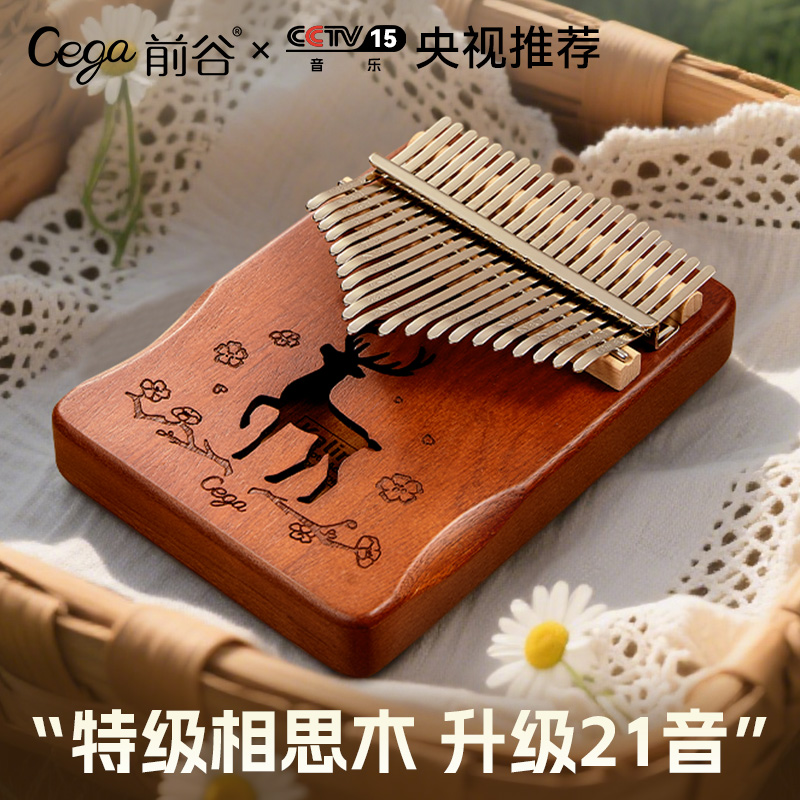 21音拇指琴卡林巴初学者入门手五母指姆钢琴女生17音正品乐器水晶