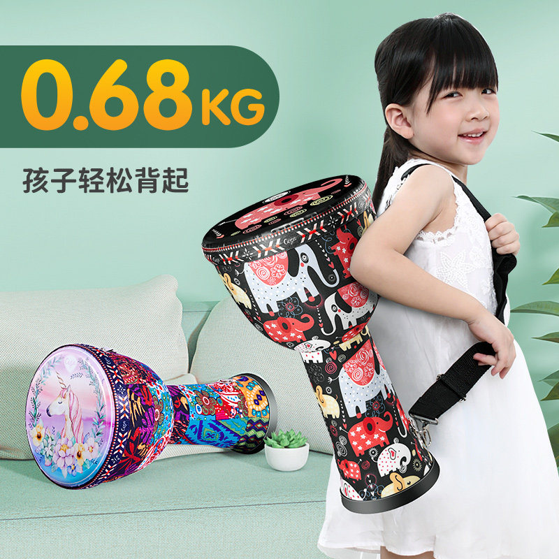 前谷非洲鼓儿童幼儿园专用8寸便携标准10/12民谣手拍鼓打击乐器|msdalam kategori Alat muzik/Guitar/Piano/Fitting, alat-alat muzik barat, perkusi barat, Djembe - dari Buy2taobao.com untuk memberikan perkhidmatan ejen Taobao profesional membeli