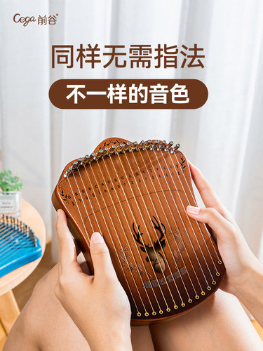cega 指弹弦琴17弦冷门拇指琴适合女生的乐器卡林巴琴正品手指琴