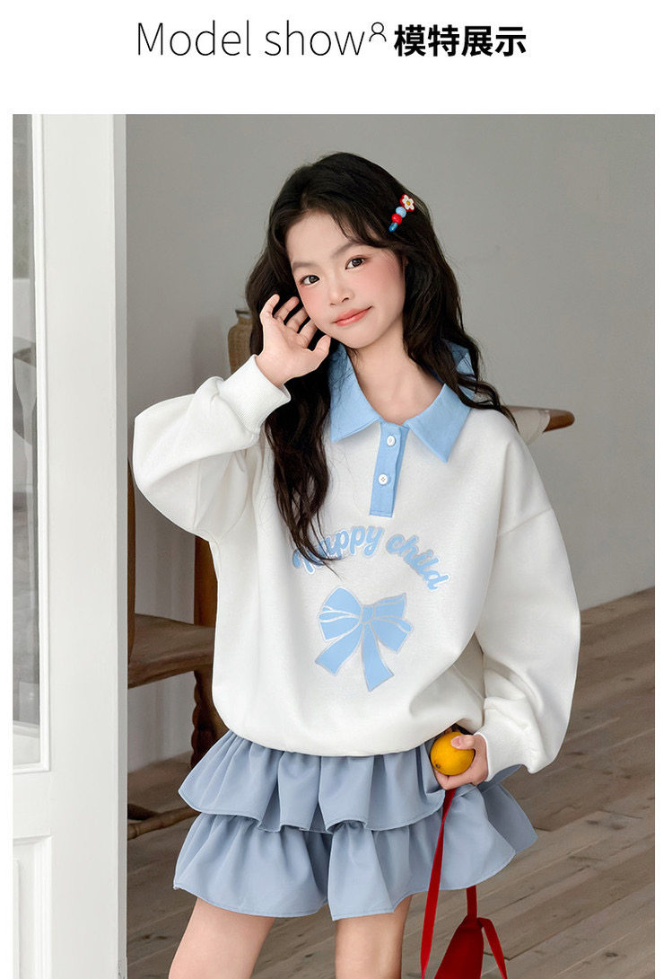 女童春秋装儿童运动风套装2026新款女孩春季洋气超好看卫衣两件套