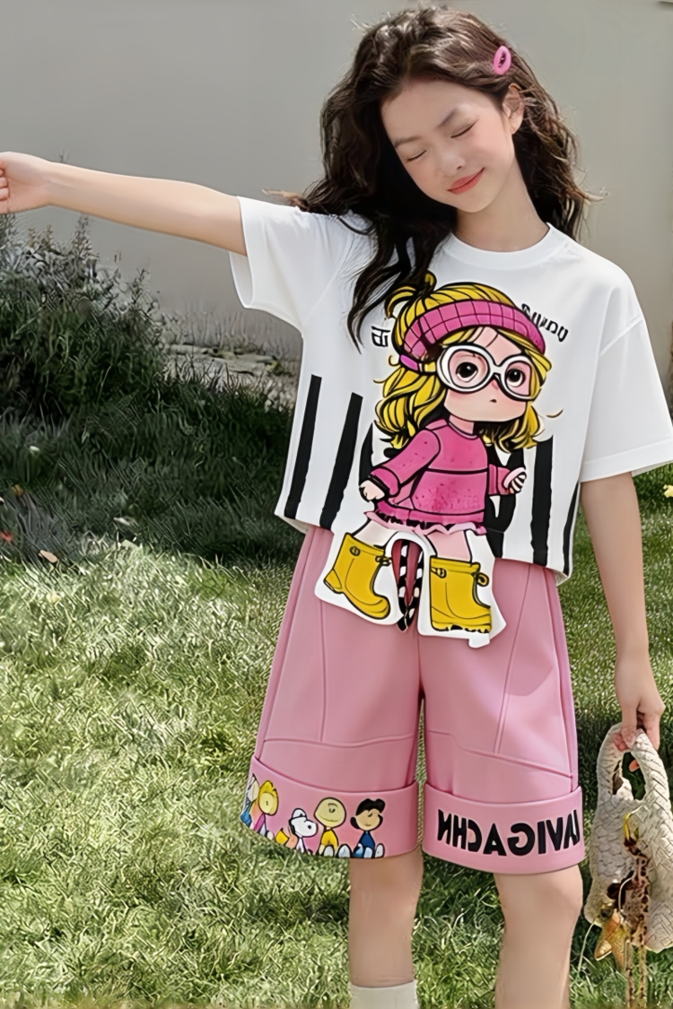 宽松显瘦短袖T恤女夏季2026爆款韩版网红洋气减龄重工上衣套装
