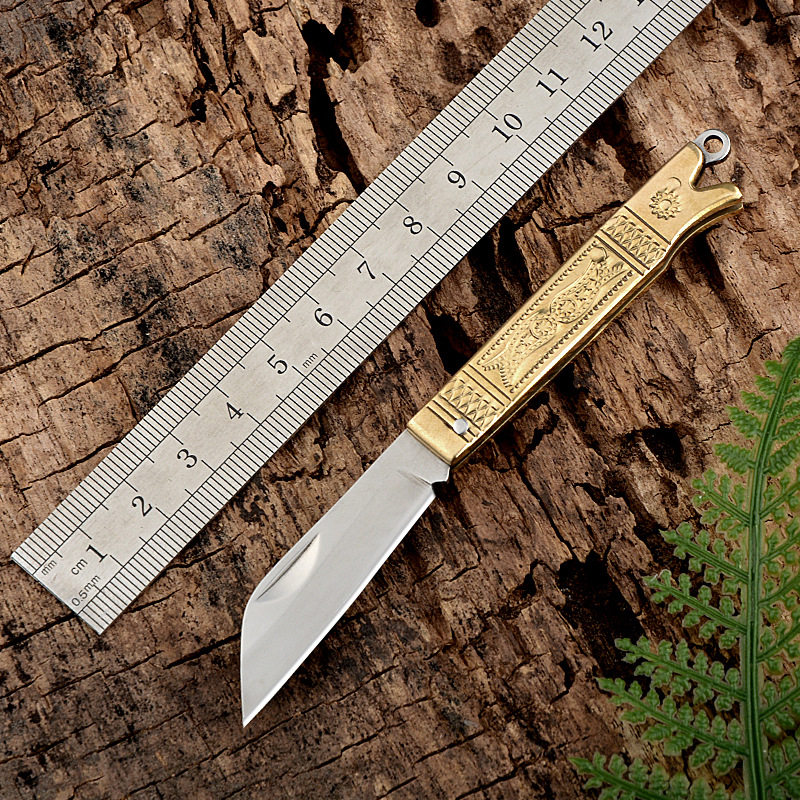 折叠刀狼瑔刀具氚气刀随身刀具开刃刀迷你小刀冷兵器水果刀