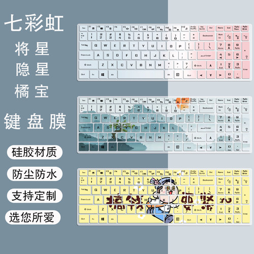 适用七彩虹隐星P15/P16将星X15/x16/X17-AT键盘膜橘宝R15 R16防尘