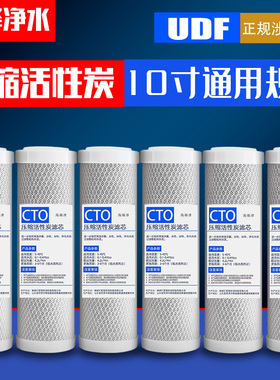 家用净水器滤芯10寸压缩炭棒CTO椰壳活性碳纯净水机配件通用套装