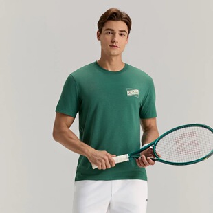 Wilson威尔胜柔感面料舒适时尚运动网球短袖男圆领T恤WM00009511