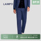 3D针织 子男进口材质正装 LAMPO 裤 直筒垂感西裤 蓝豹西装