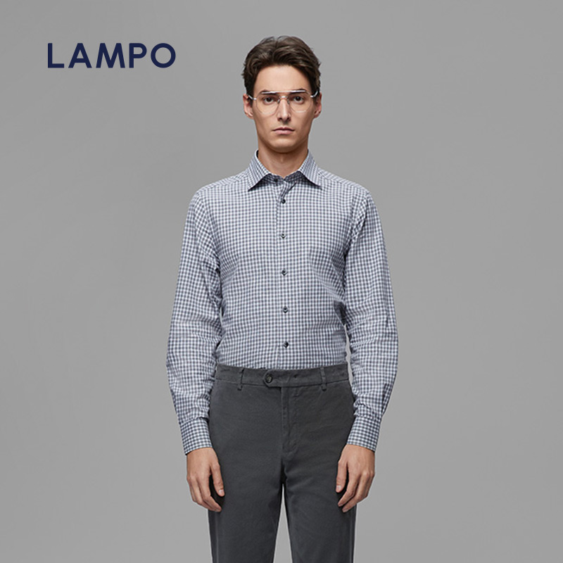 LAMPO/蓝豹商场同款男士长袖衬衫