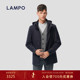 夹克立领纯羊毛商务休闲连帽外套男 蓝豹男士 羊毛 LAMPO