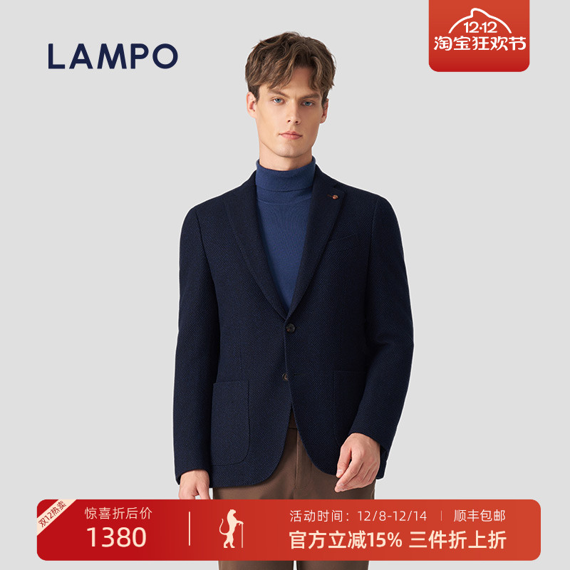 蓝豹休闲西服商务深蓝