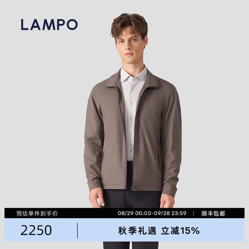 LAMPO/蓝豹桃皮绒立领简约外套
