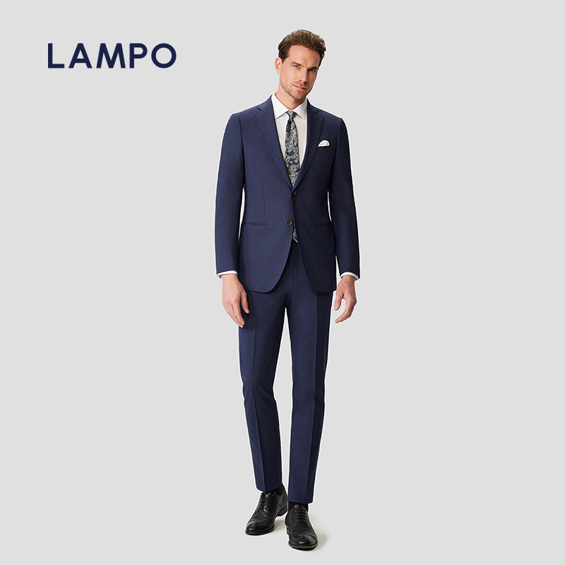 蓝豹男士羊毛商务休闲西服外套