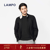 开衫 圆领羊毛羊绒宽松夹克衫 蓝豹男士 长袖 25秋冬新品 LAMPO