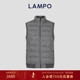 LAMPO 3D针织 蓝豹羽绒马甲男轻暖温暖商务休闲鹅绒马甲