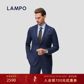 0压0感 套装 LAMPO 蓝豹西装 男士 零重力戗驳领商务正装 西服