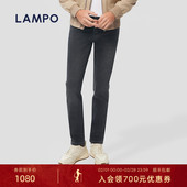 环保材质 LAMPO 蓝豹牛仔裤 男轻绒弹力棉质时尚 百搭潮流男裤
