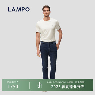 男天丝混纺亲肤裤 蓝豹春夏牛仔裤 LAMPO 子弹力长裤 丝棉