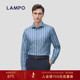 棉 LAMPO 蓝豹男士 衬衣舒弹亲肤意式 商务通勤百搭衬衫