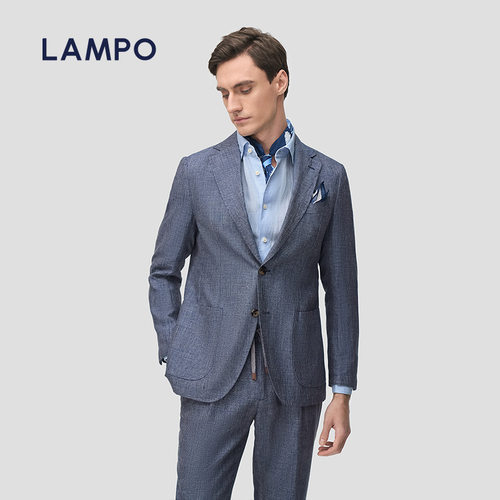 LAMPO/蓝豹毛麻休闲西服