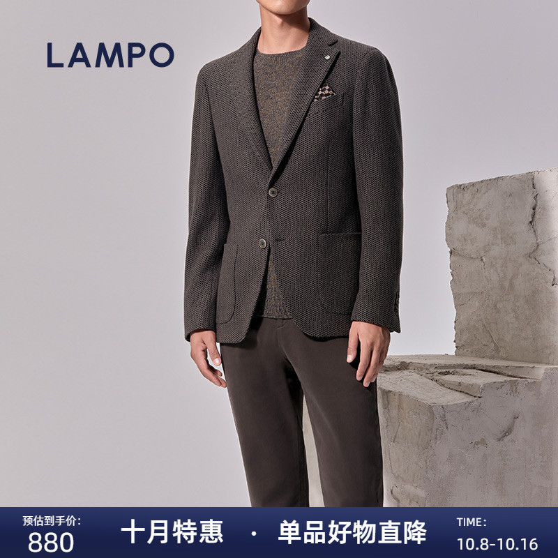 蓝豹男士单西西服羊绒西装外套