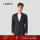 3D针织 LAMPO 蓝豹男士 单西服商务休闲羊毛混纺西装 毛呢外套