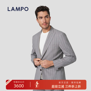 西服进口羊毛戗驳领商务西装 蓝豹男士 LAMPO 外套 25春夏新品