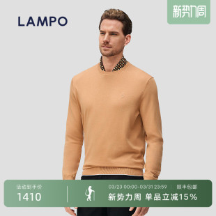 T恤男圆领百搭麻爽棉休闲长袖 蓝豹长袖 LAMPO 上衣 横机系列