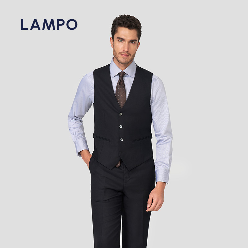 LAMPO婚庆马甲桑蚕丝羊毛混纺