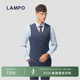 蓝豹男士 LAMPO 西服马甲进口120支内搭商务坎肩 舒适弹力