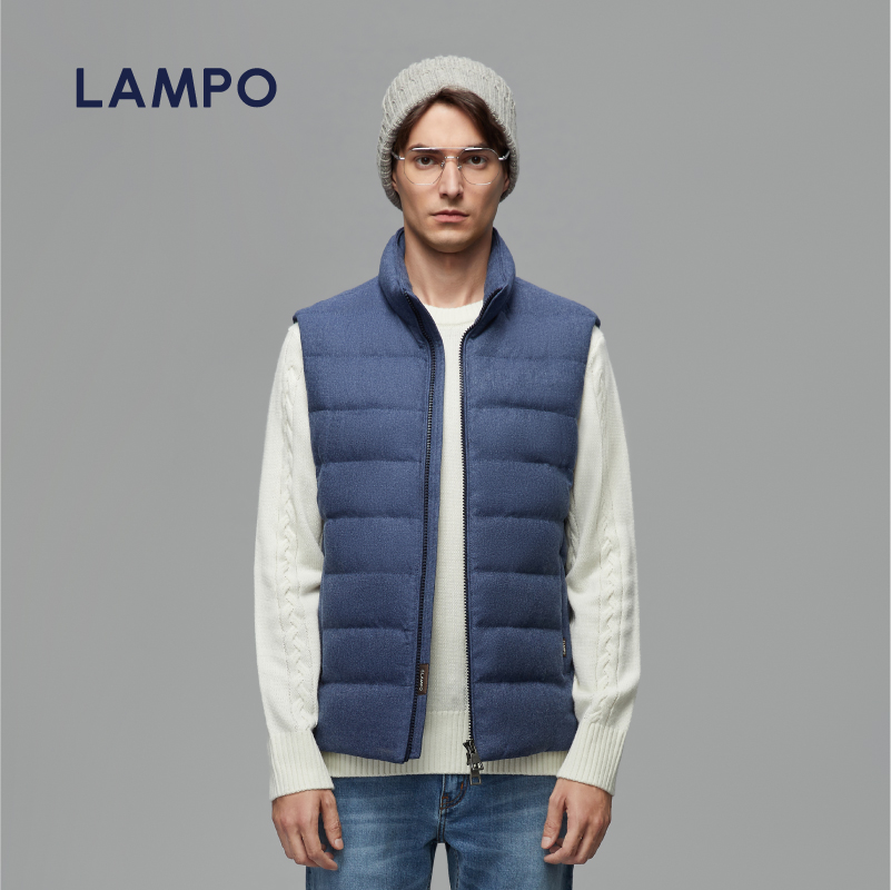 LAMPO/蓝豹羊毛立领马甲