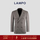 LAMPO 百搭套西服上衣商务休闲西装 蓝豹西装 男套装