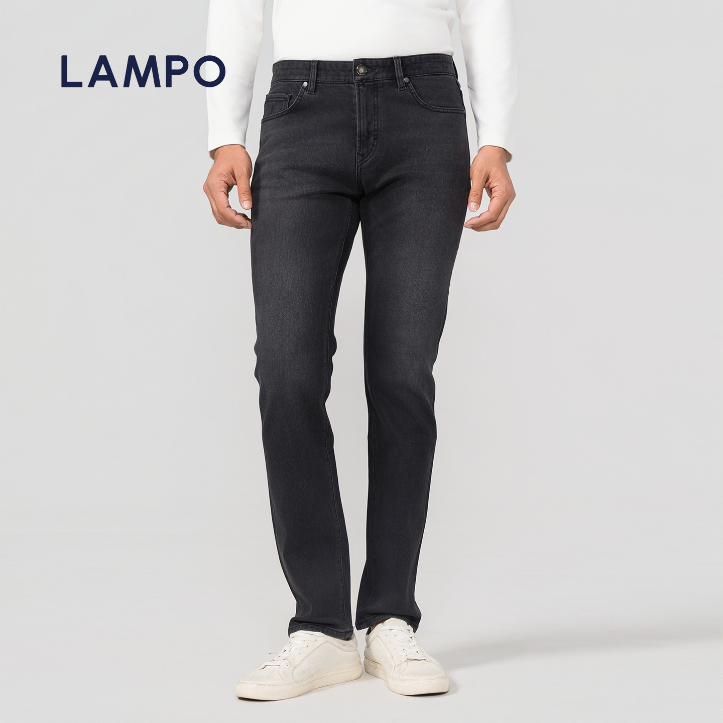 【25秋冬新款】LAMPO/蓝豹牛仔裤男亲肤功能棉弹商务百搭休闲男裤