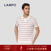 25春夏新品 LAMPO 蓝豹男士 短袖 T恤桑蚕丝长绒棉易打理POLO衫