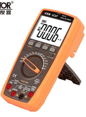 胜利仪器万用表全自动识别智能防烧数字VC97交直流电工专用多用表